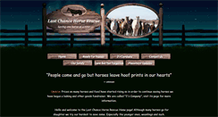 Desktop Screenshot of lastchancehorserescue.com