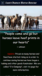 Mobile Screenshot of lastchancehorserescue.com